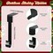 4 Pack Christmas Stockings Holder Hanger,Metal Hooks for Hanging Christmas Stockings,Stocking Holders for Mantle for Christmas Decorations (Black)